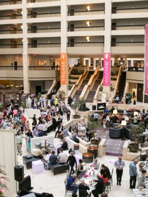 Crowd at the entrance of The Atlanta Jewelry Show